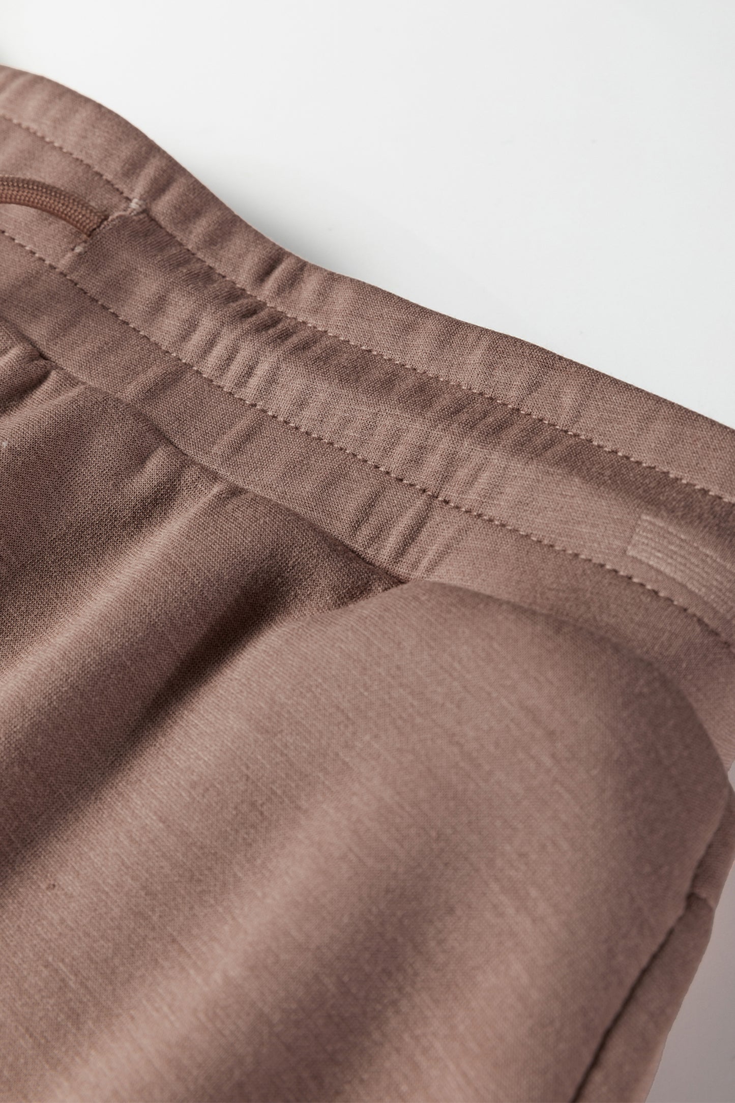 Jet Stream Solid Color Drop Shoulder Pullover Drawstring Mini Skirt Set